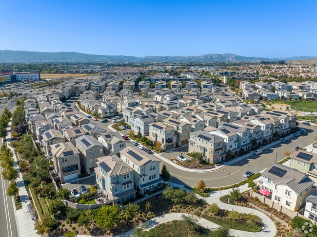 Admiring the stunning condominiums from afar in East Dublin.