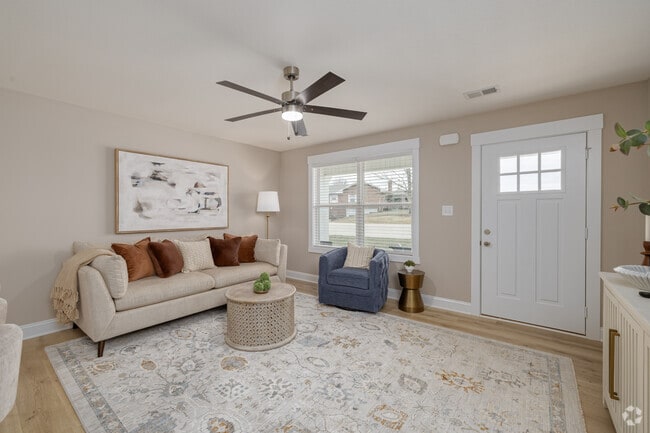 2BR, 2BA - 1,244SF - Living Room - 120 Rose Edd Blvd