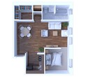 1 Bedroom Floor Plan A3