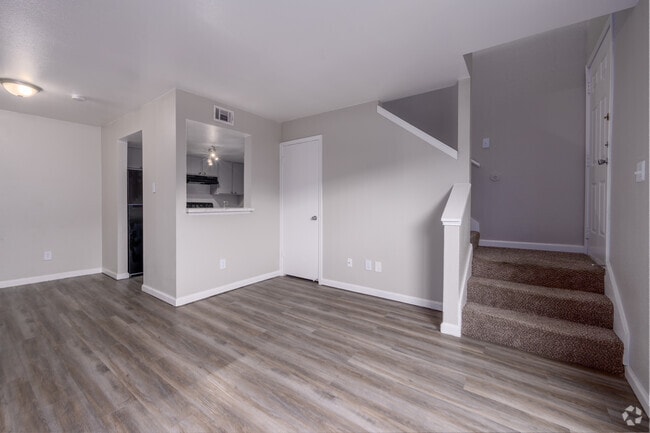 1BR, 1BA - 722SF - Living Room, Dining room - The Huntington at Stonefield