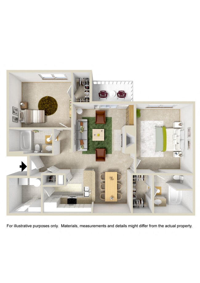 2 Bed 2 Bath PLUS $50 Direct Access Single Garage