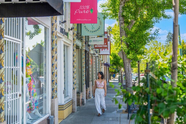 Window shopping is a pastime enjoyed by many around the College Avenue area.