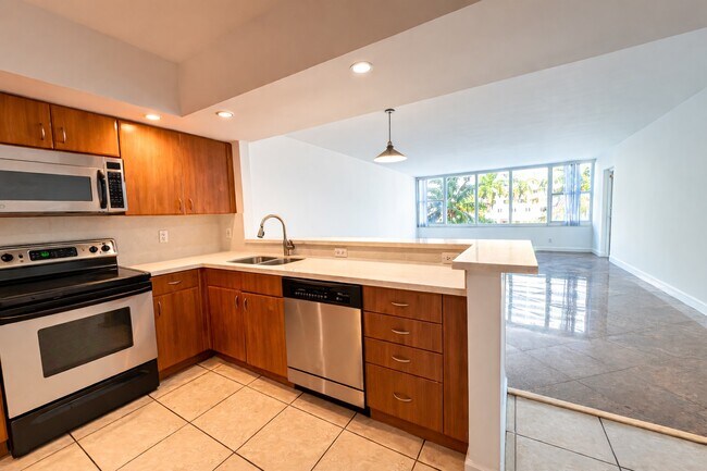 Open Kitchen with Brand New Appliances - 5600 Collins Ave