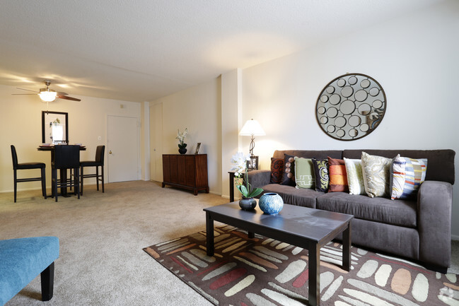 Living Room and Dining Room - Stevenson Terrace Apartments