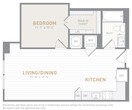 1 Bed 1 Bath-A02