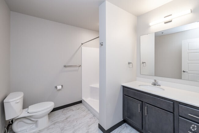 2BR, 2BA - 1,121SF - Primary Bathroom - Envy at The Lights