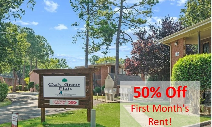 50% de descuento en el primer mes de alquiler - Oak Grove Flats