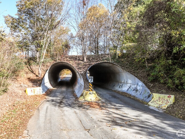 Locals enjoy beeping the horn in the Mooresville tunnel.