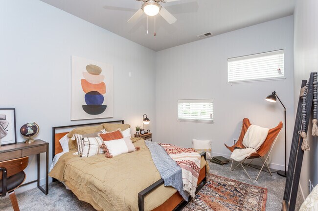 1BR Halston - Bedroom - District at 6th Apartments