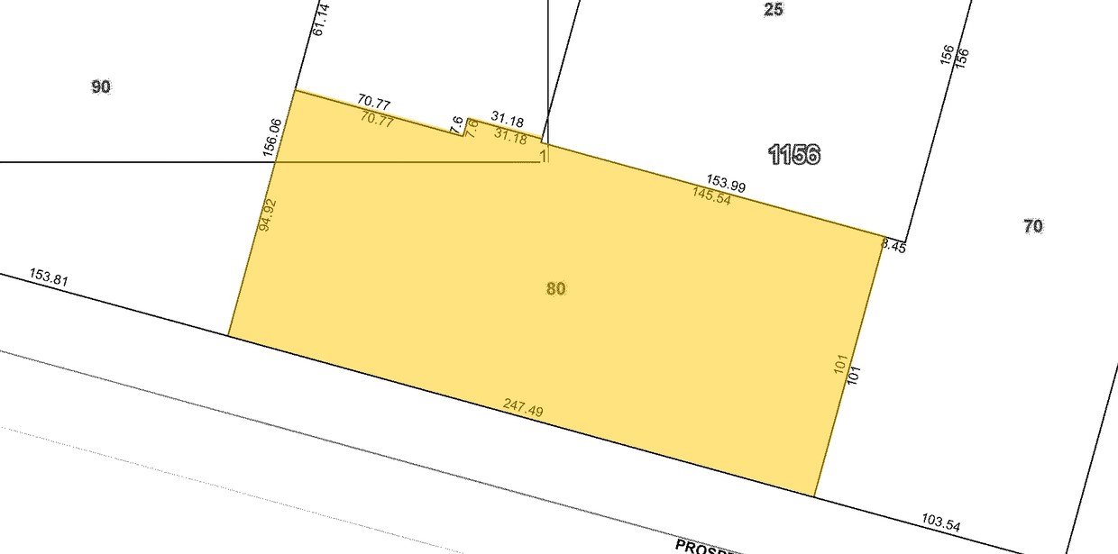 Mapa de la parcela Enlarged - 545 Prospect Pl