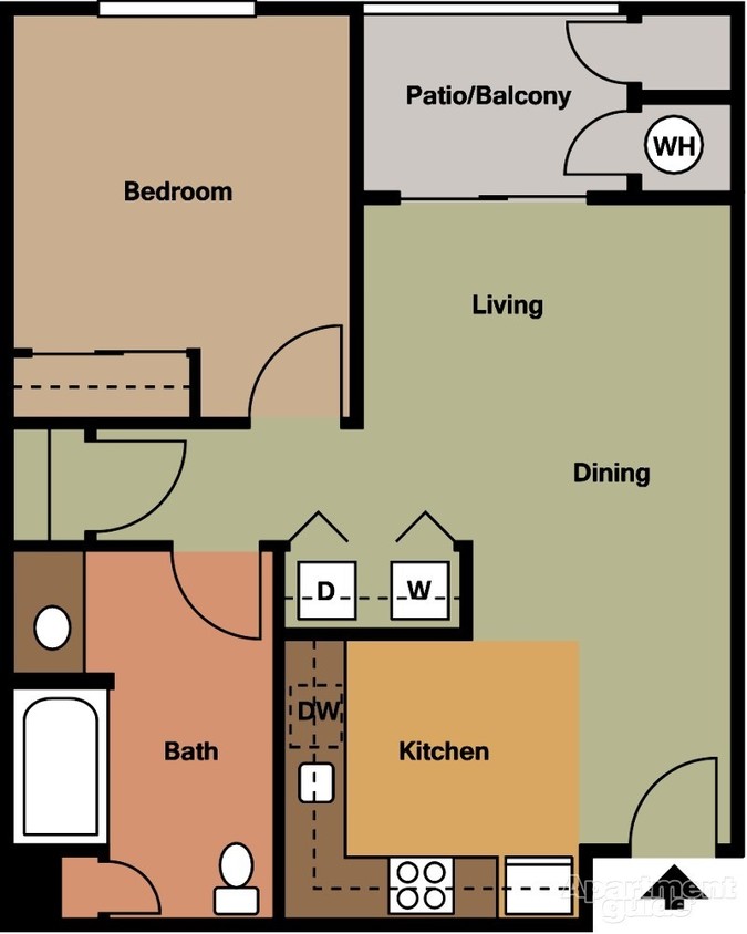 1BR/1BA - The Willows at Wells Senior Community