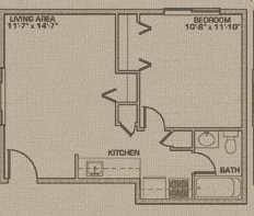 1BR/1BA - Pentamen Arms