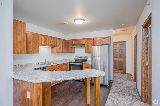 2BR,1BA - 840SF - Kitchen - Bunting Lane Apartments