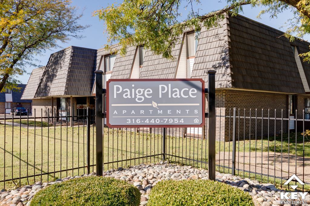 Exterior, Sign - Paige Place Apartments