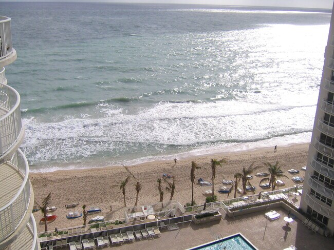 Beach View From Balcony - 3410 Galt Ocean Dr