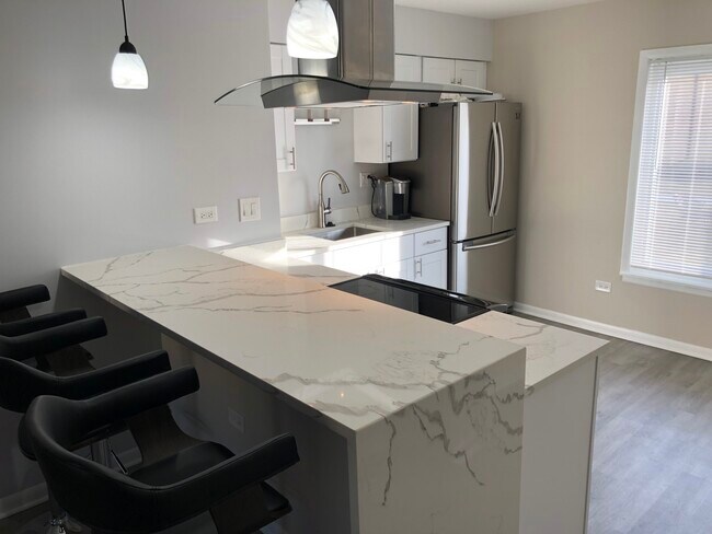 Kitchen granite bar seating - 1430 Lehigh Ave
