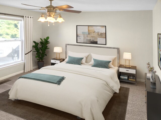 Master bedroom on main level - 3653 Warp St