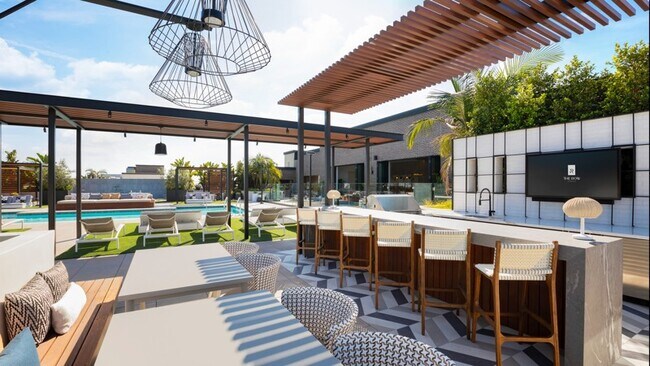 El salón en la azotea Aqua Deck - The Row at Red Hill