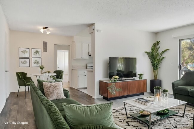 Staged living room - North Euclid Luxury Investments LLC