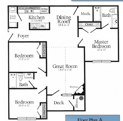 Floor Plan C - Hunter's Crossing Condominiums