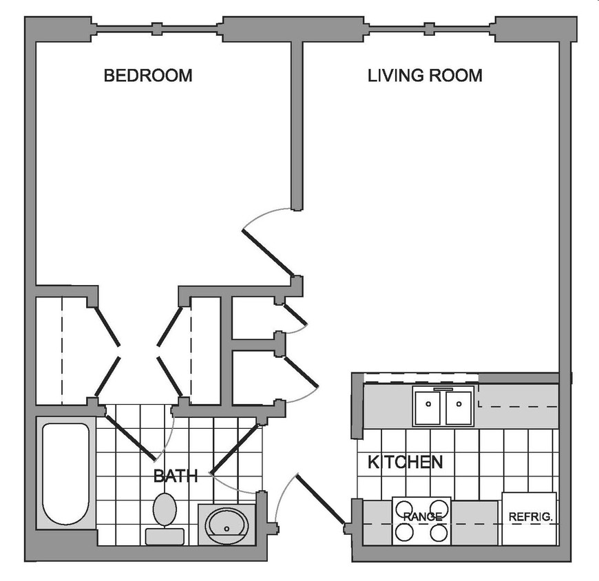 1BR/1BA - Magnolia Terrace