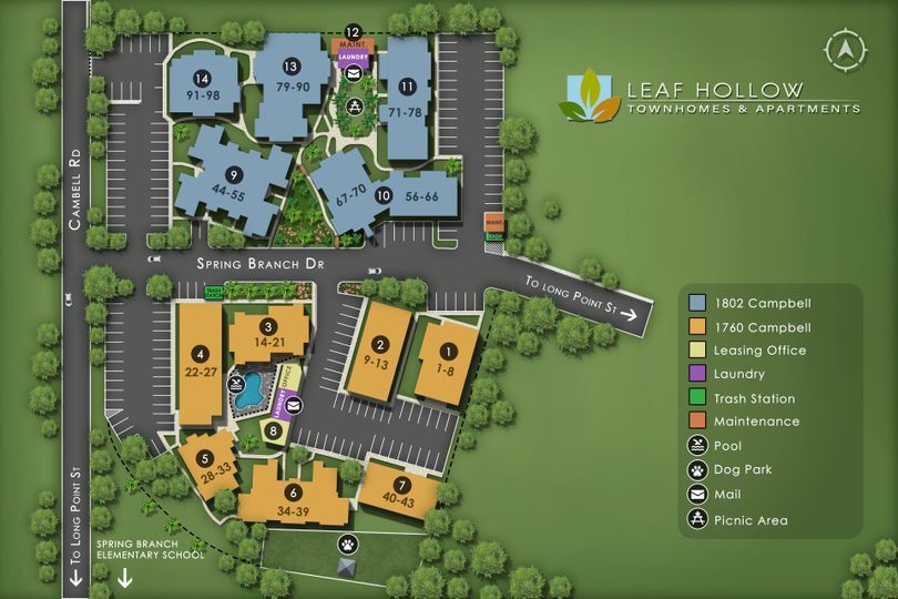 Mapa del sitio - Leaf Hollow