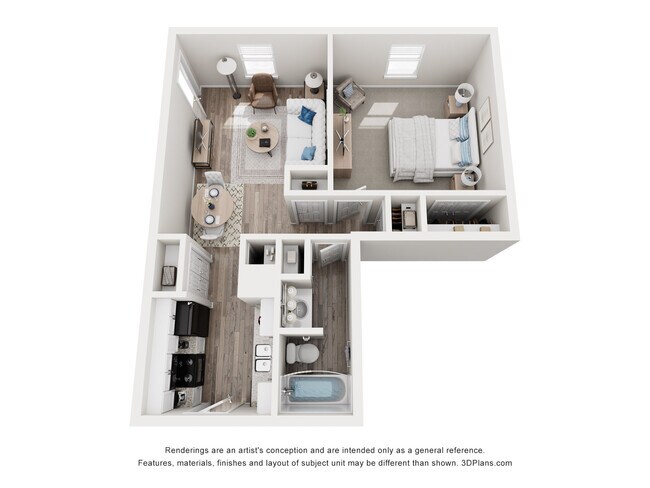 1Br/1Ba, descripción general - Arden Landing Apartments