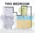 2 Bedroom, 1 Bathroom - Price Per Bed