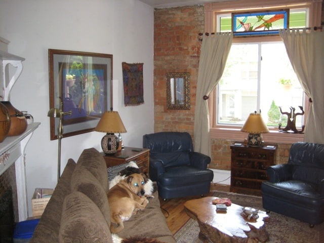 Furnished living room - 416 Noble St House