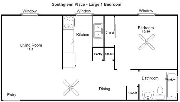 1HAB/1BA - Southglenn Place