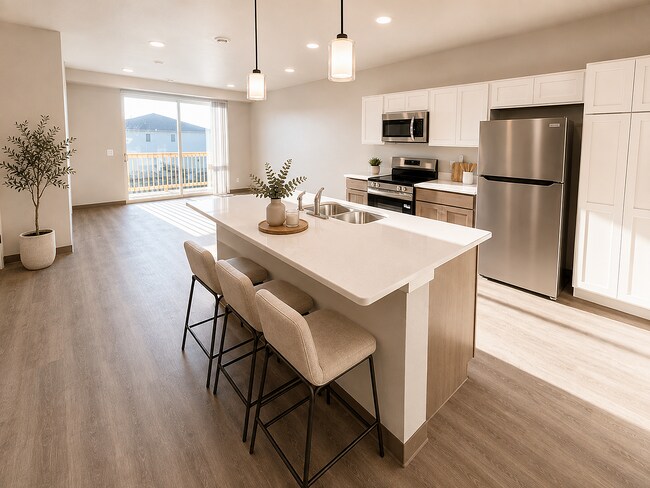 Cocina y sala de estar de Prairie Rapids 2 - Prairie Rapids 2 - New Construction Specials