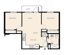 2 Bed 1 Bath (B15)