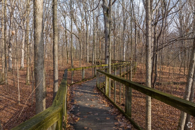 Lindenwood Nature Preserve near Reckeweg Road offers elevated walking trails throughout.