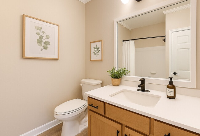 Newly Renovated bathroom - Preston Hills at Mill Creek Apartments