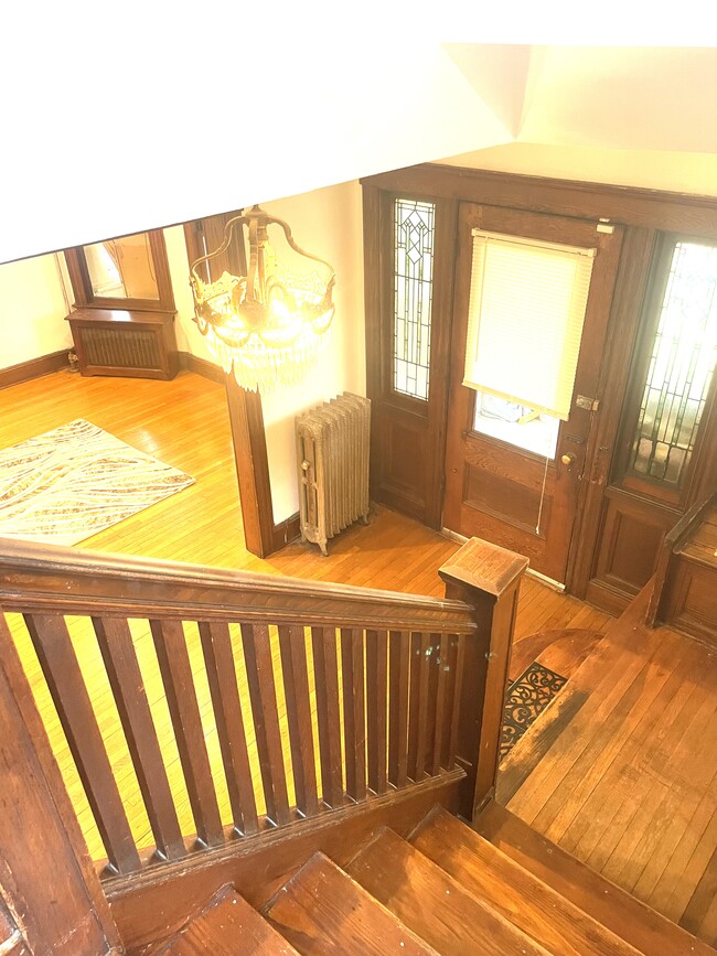 Stairs to second floor - 499 Highland Ave