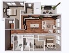 J- 2bd, 2 bath
