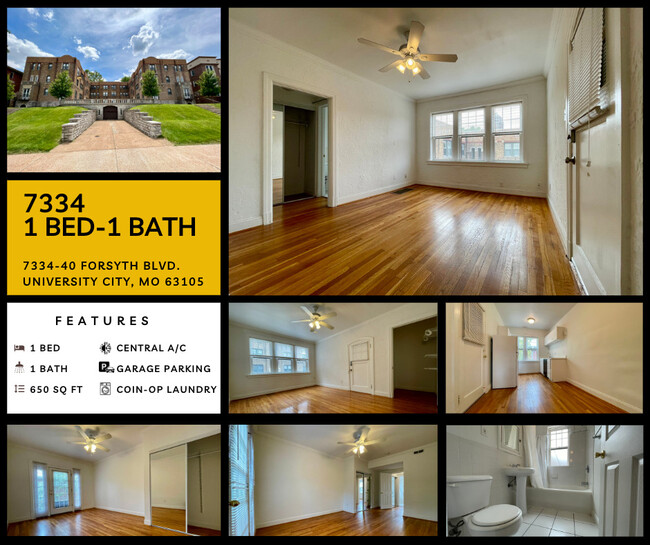 7334 Forsyth Blvd. 1 Bed-1 Bath - Philip H. Barron Realty-Clayton & Forest Park