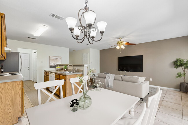 Family Room and Kitchen - 7513 Ederville Rd (Fort Worth, TX) Townhome
