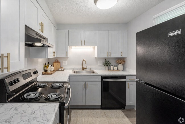 1 dormitorio, 1,5 baños - Cocina - Meadowview Apartments