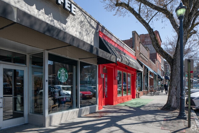 Local retail stores in downtown Englewood.