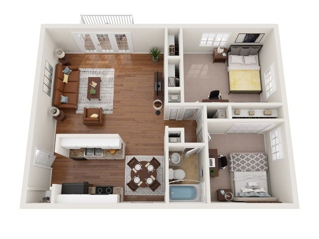 University Oaks – B1 Floor Plan