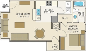 Floorplan - Liberty Trails Apartment Homes