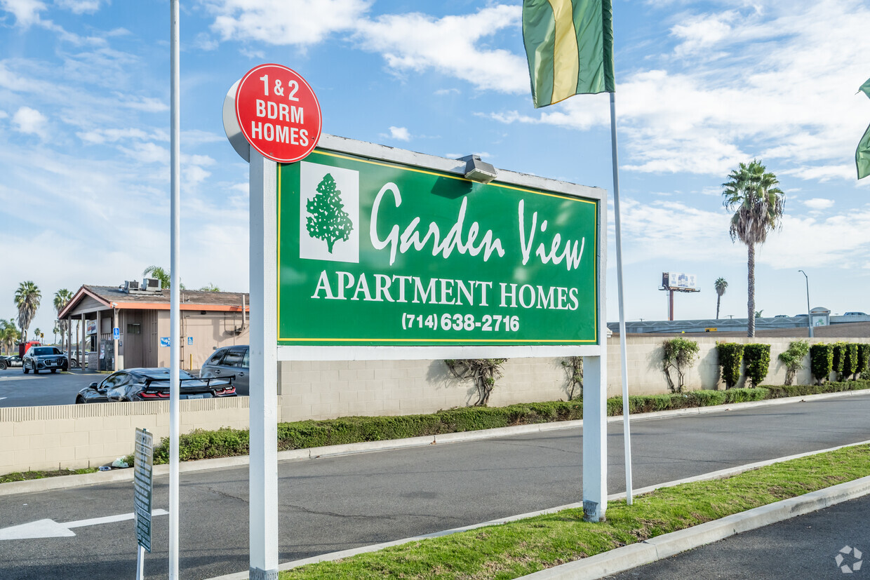 Property Sign - Garden View Apartments