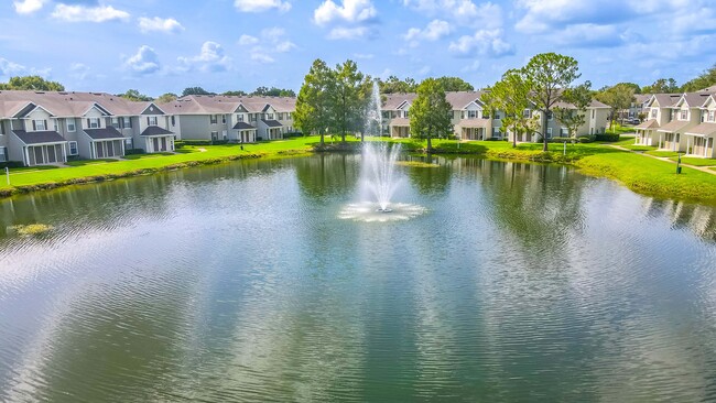 Tranquil Pond and Fountain - Summer Cove