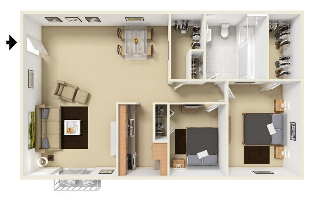 Foto del interior - Hermitage Hills Apartments