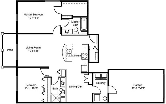 Building Photo - Condo Style Lower 2 Bedroom 2 Bathroom plus Den Apartment