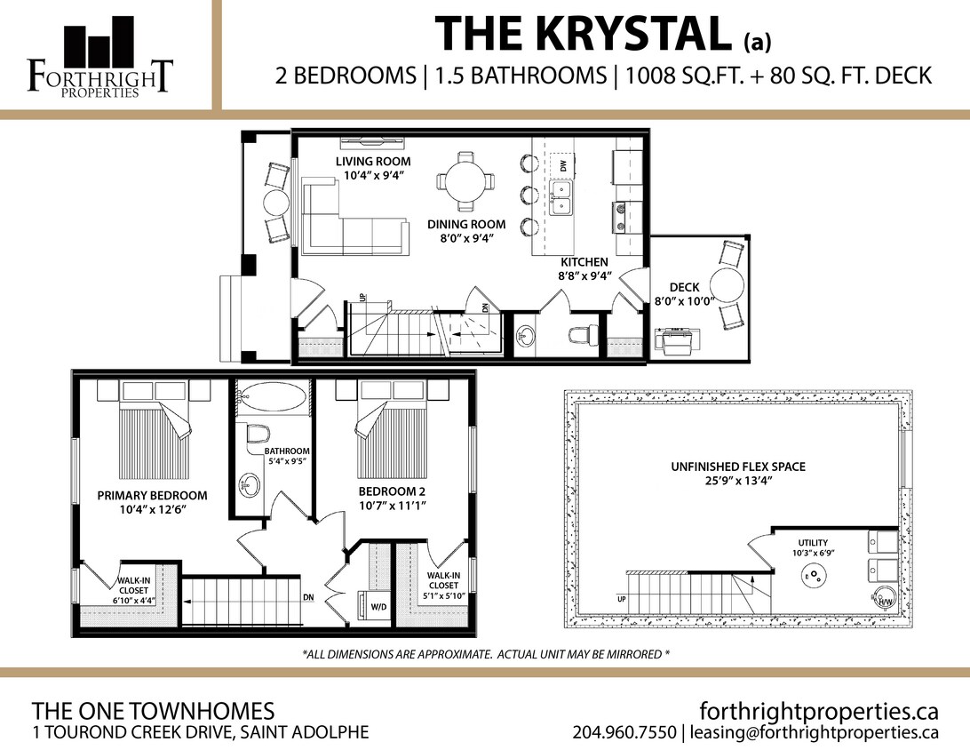The One - Plans d'étage - Maison de ville - 2 chambres - Krystal (a) - The One