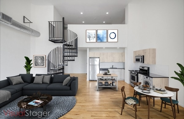 Cocina/sala de estar - Trolley Lofts