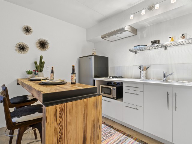 One Bedroom Kitchen - Duo Apartments