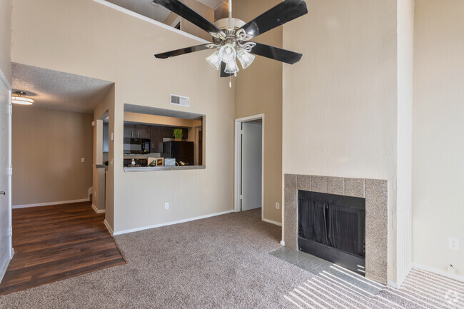 2BR,1BA - 880SF - Living Area - Colinas Pointe